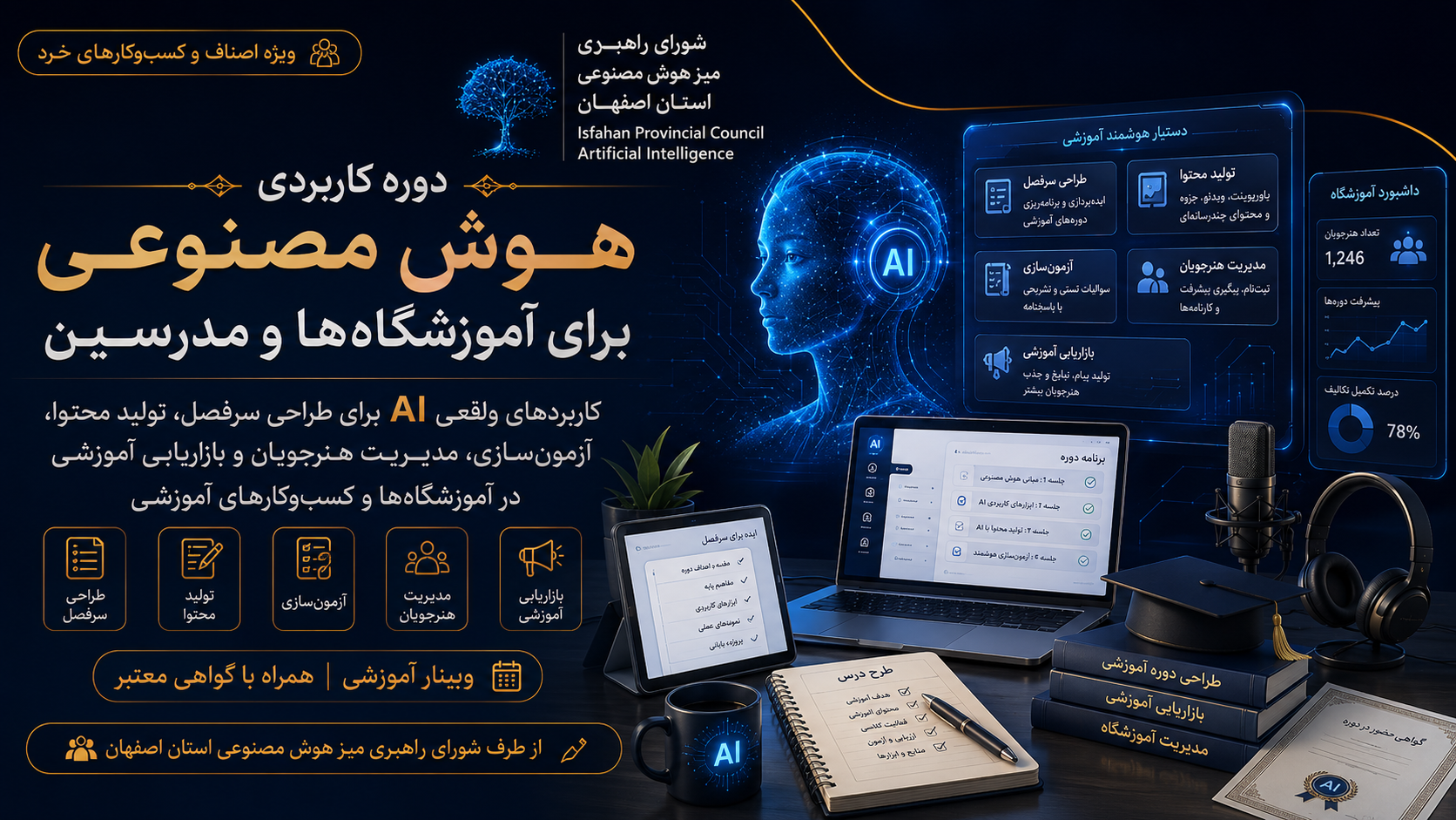 هوش مصنوعی برای آموزشگاه‌ها و مراکز آموزشی